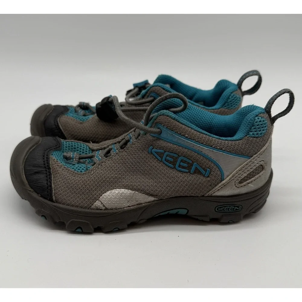 Keens Shoes Kid Size 11 Gray Blue Closed Toe Lace Up‎ Water